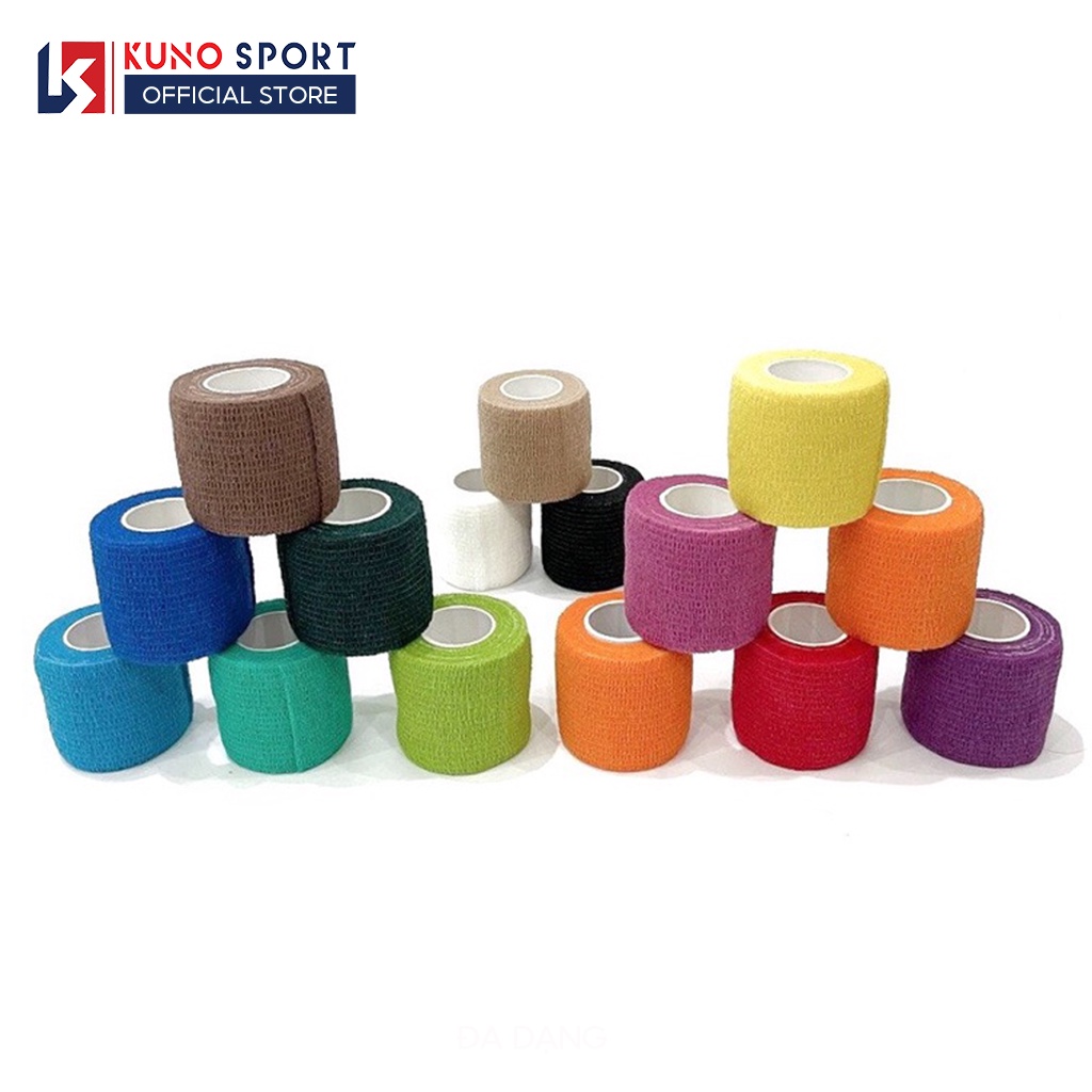 Băng Keo Thể Thao Tự Dính, Băng Keo Quấn Cổ Chân, Băng keo Quấn Cổ Tay KUNOSPORT Cho Các Bộ Môn Thể Thao
