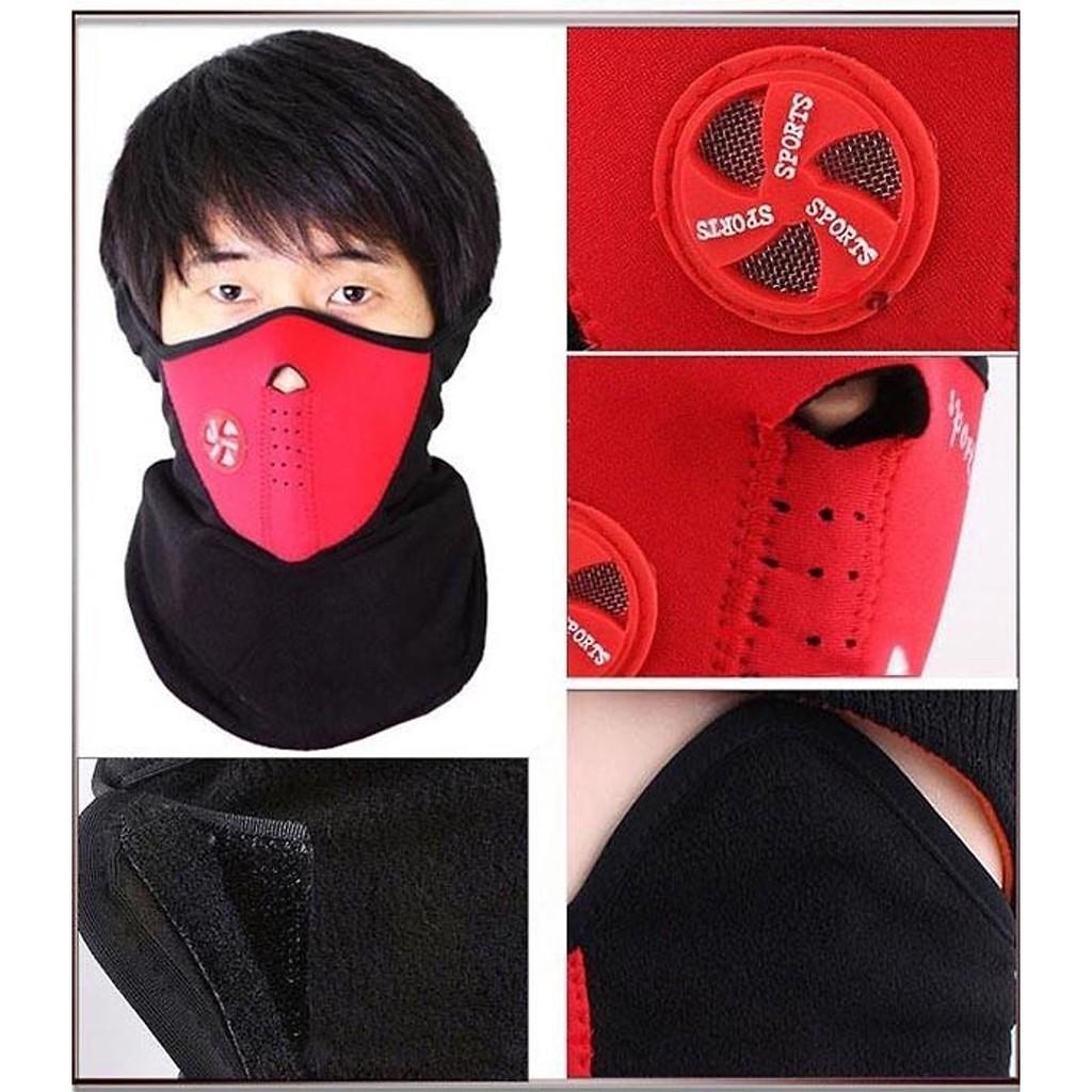 Khẩu trang che mặt ninja đi phượt