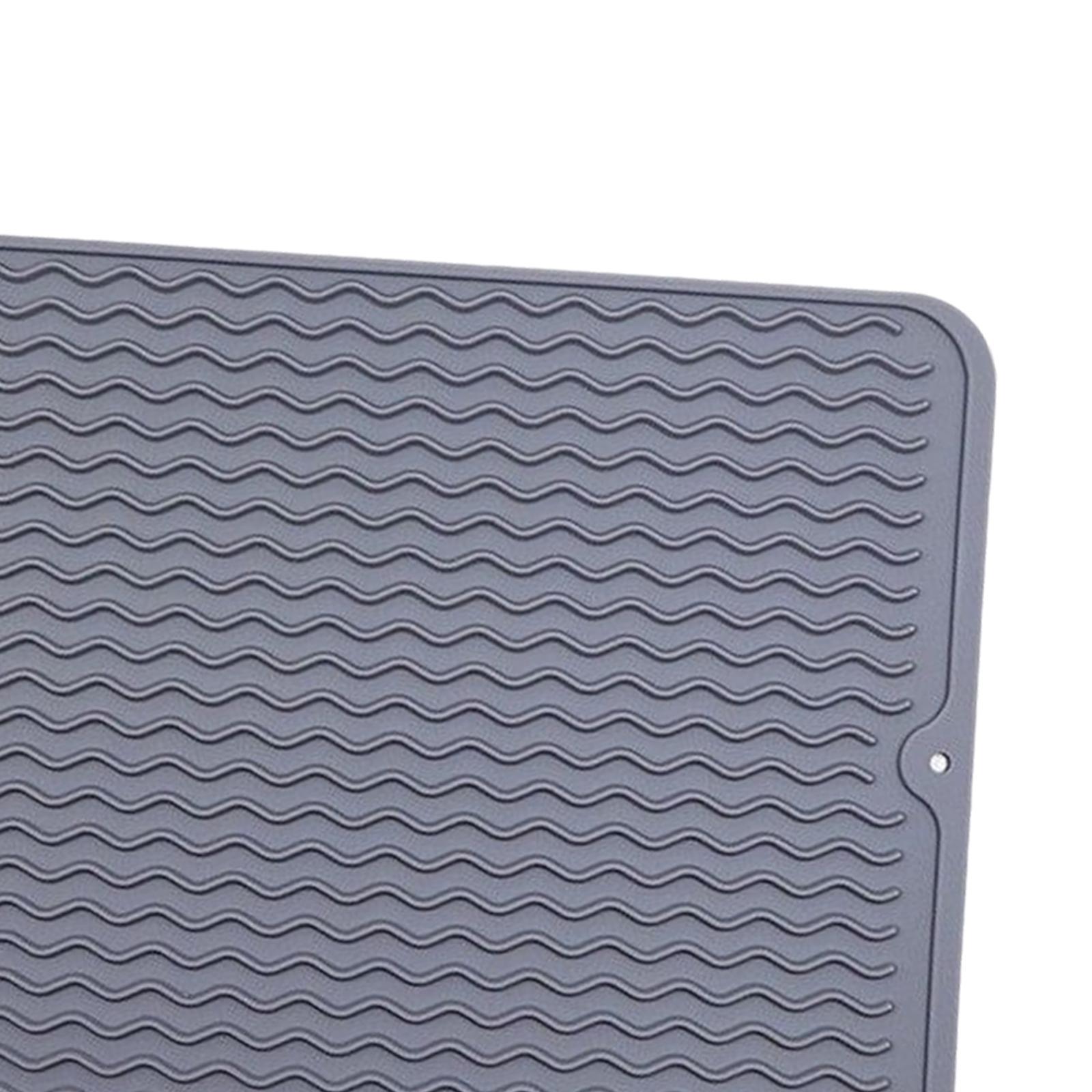 Silicone Drain Pad Waterproof Heat Insulation Hot Pot Holder Dish Drying Mat