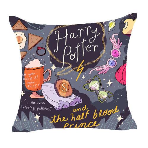 Áo Gối Bằng Vải Lanh / Cotton Với Họa Tiết Theo Phong Cách Harry Potter Dùng Trong Trang Trí Nhà