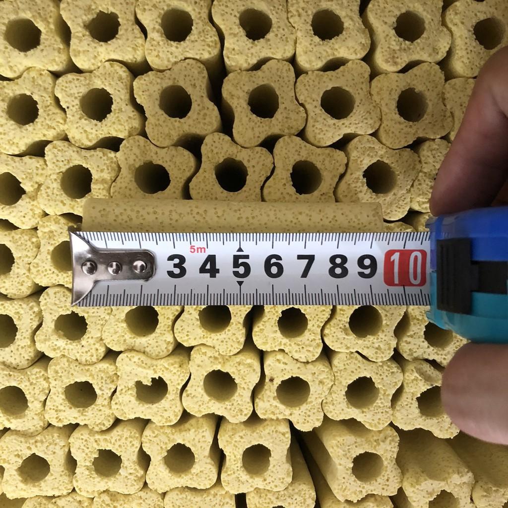 VẬT LIỆU LỌC SỨ THANH MAI HOA VÀNG NGẮN 9x2,5x2,5 CHO BỂ CÁ