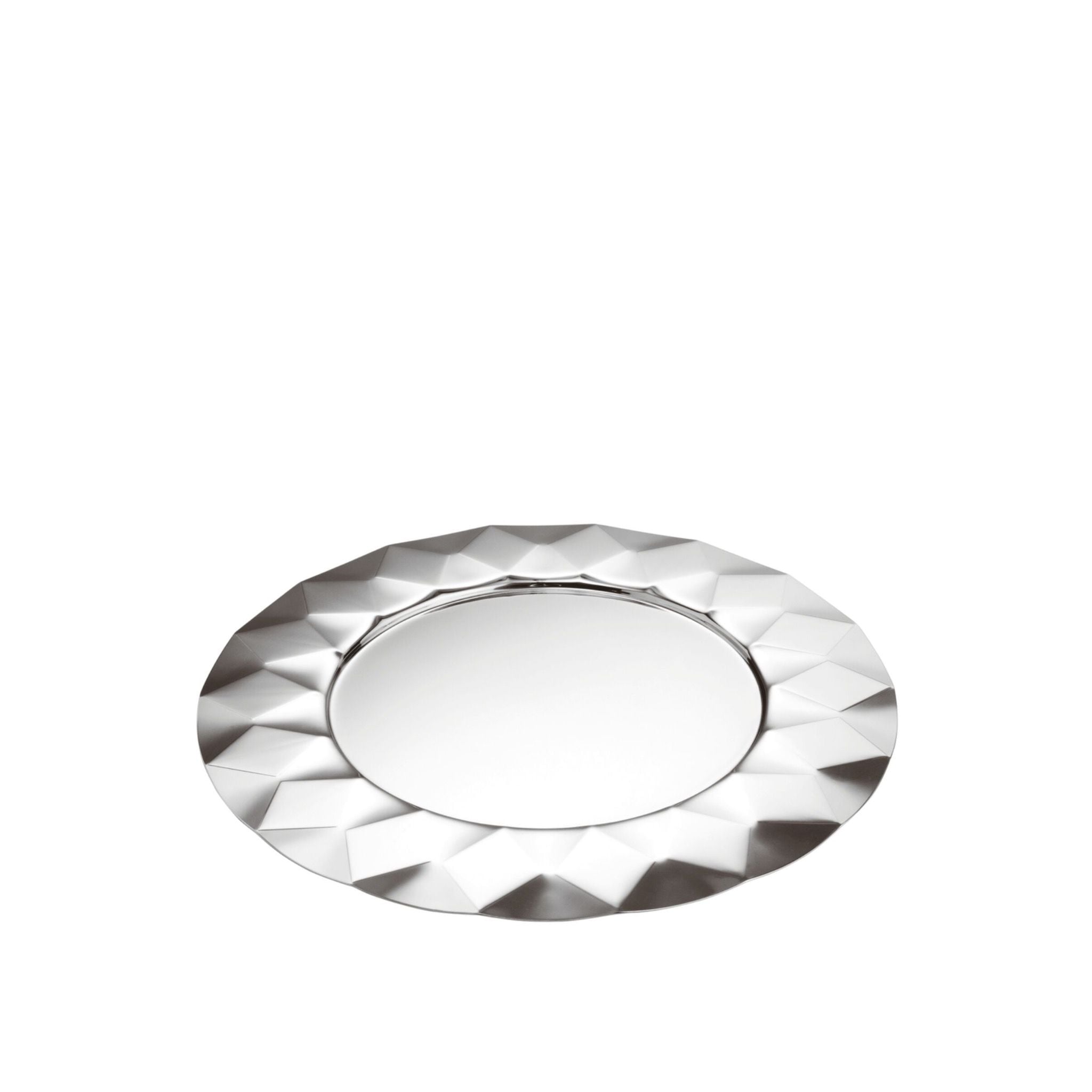 Đĩa Malia Showplate Stainless Steel Mirror Steel 33cm Sambonet hàng chính hãng