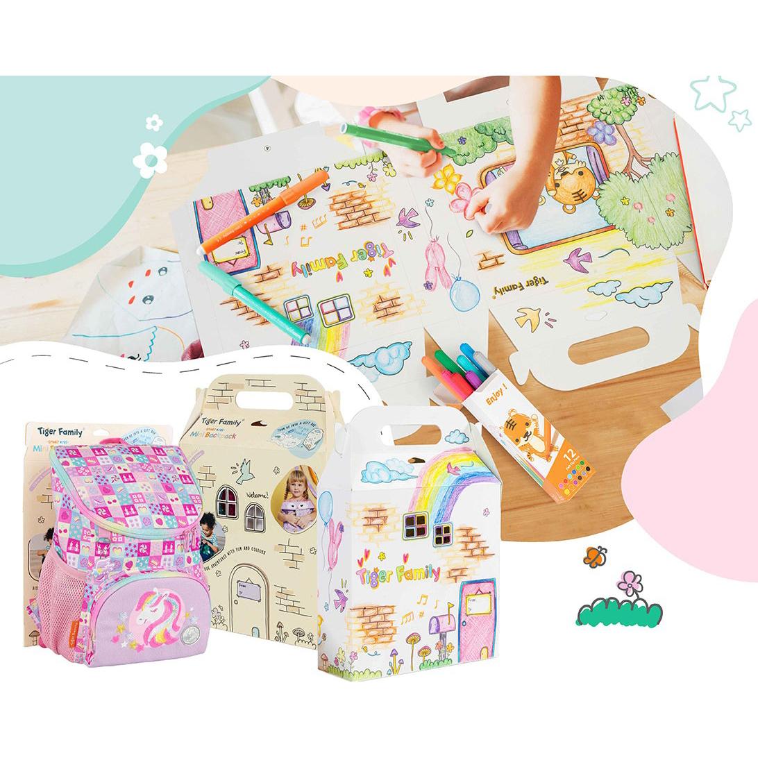 Ba Lô Mầm Non Smart Kids Little Travelers Plus Mini Backpack - Blue Aquarium - Tiger Family