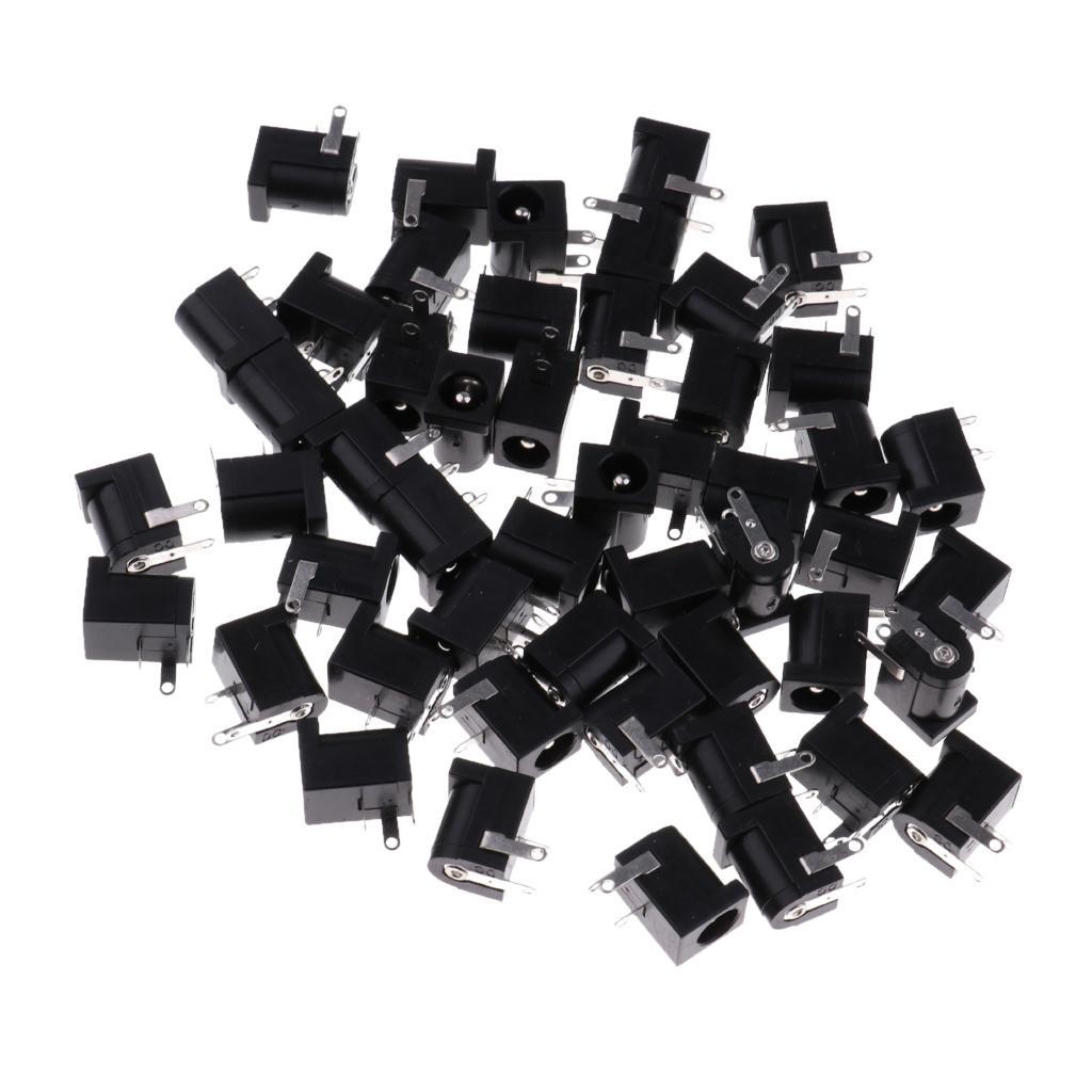 50x DC Socket  DC-005 Power Socket 5.5mm*2.5mm 3PIN PCB Mount Connector