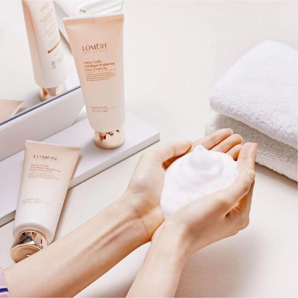 Sữa Rửa Mặt LOMERE Prime Truffle Cell Dưỡng Trắng, Làm Sạch Các Bụi Bẩn Từ Sâu Lỗ Chân Lông An Toàn, Dịu Nhẹ 150ml