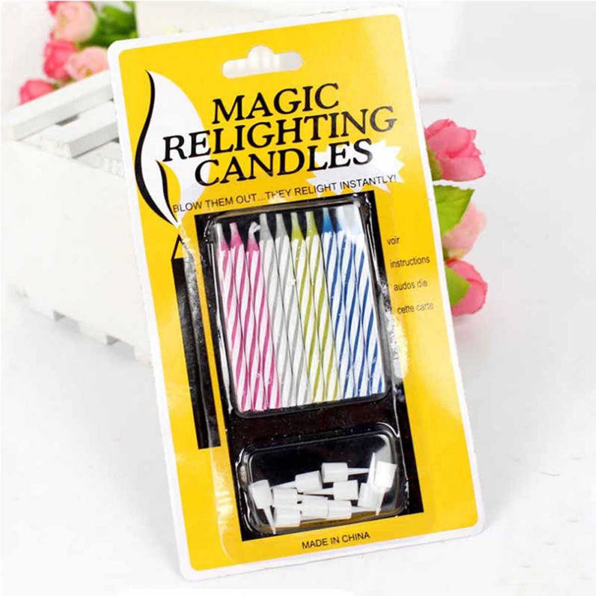 NẾN SINH NHẬT THỔI KHÔNG TẮT (MAGIC RELIGHTING CANDLES)