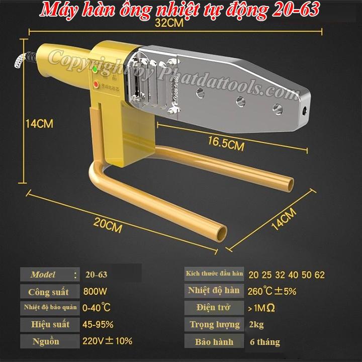 Máy hàn ống nhiệt PPR cao cấp 63A