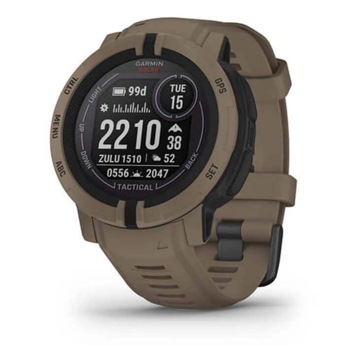 Đồng Hồ Thông Minh Garmin Instinct 2 Solar Tactical (Coyote Tan) - Hàng Chính Hãng