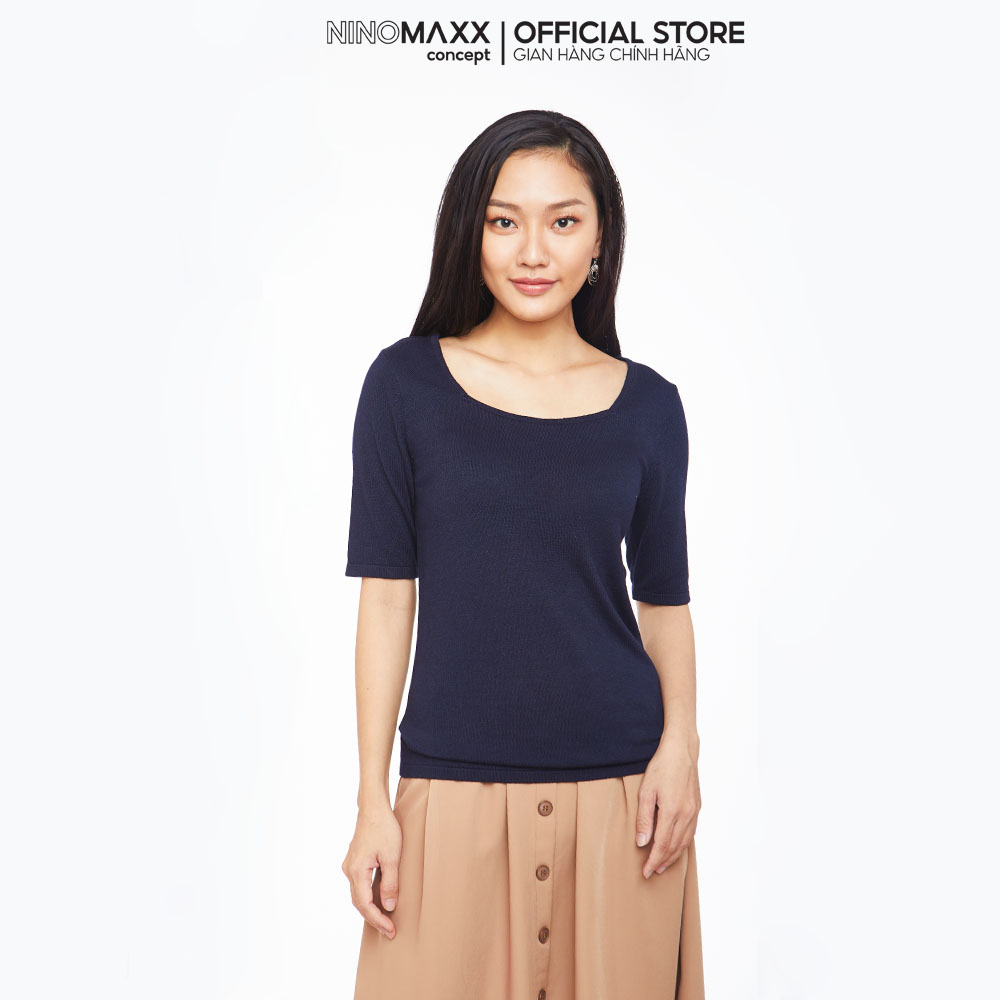 N&amp;M Áo sweater Basic Nữ tay ngắn 1905014