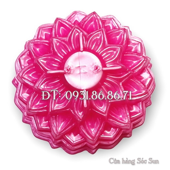 Khuôn rau câu trung thu hoa sen tầng chữ Phước loại 10 cm – Mã số 1842