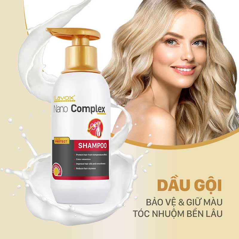 Dầu gội giữ màu Lavox Nanocomplex