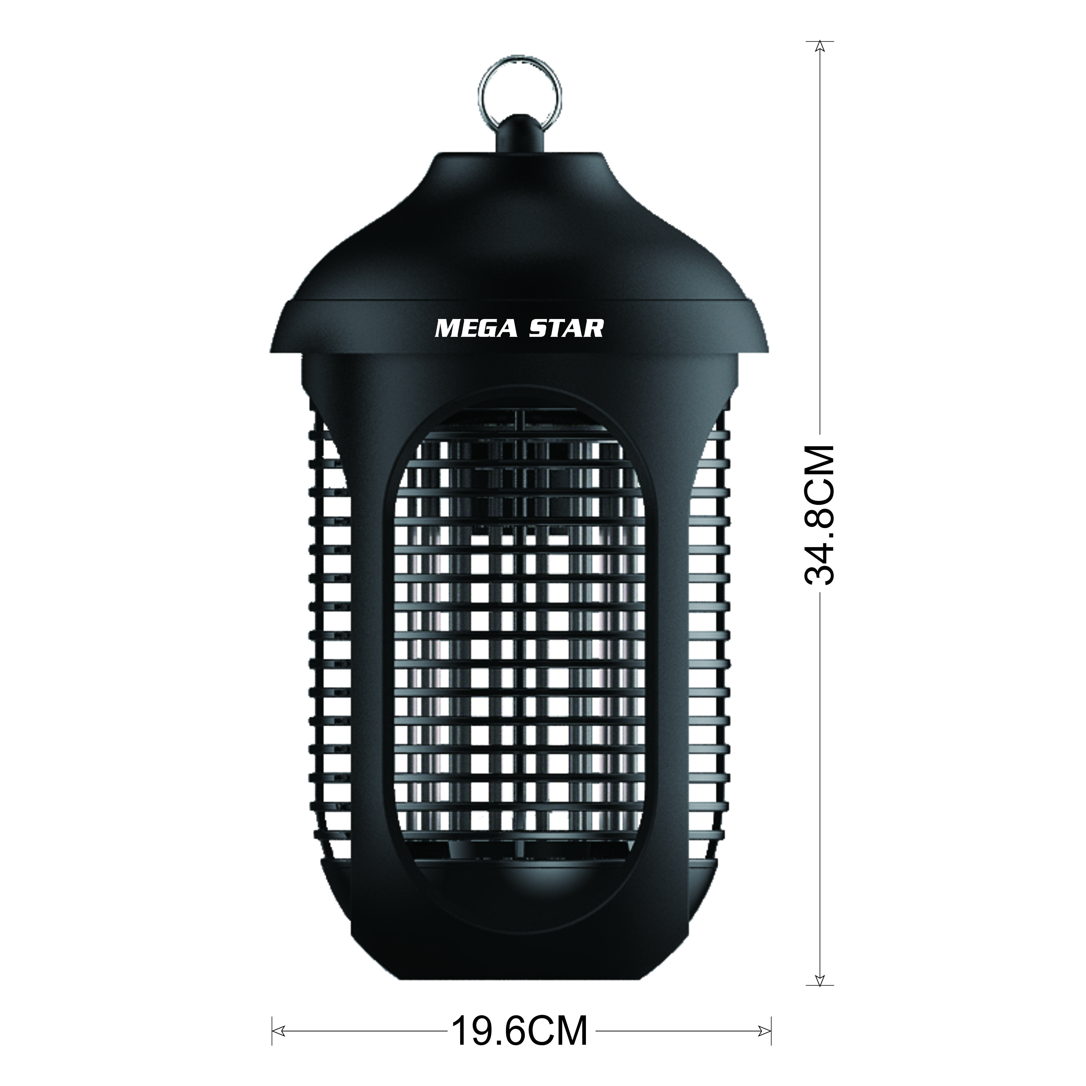 Đèn Diệt Côn Trùng Megastar tiêu chuẩn châu âu DM138 cùng seri DM136 ( màu đen ) ( Công suất cao hơn đèn đại sinh DS-DU15 ) - Hàng chính hãng