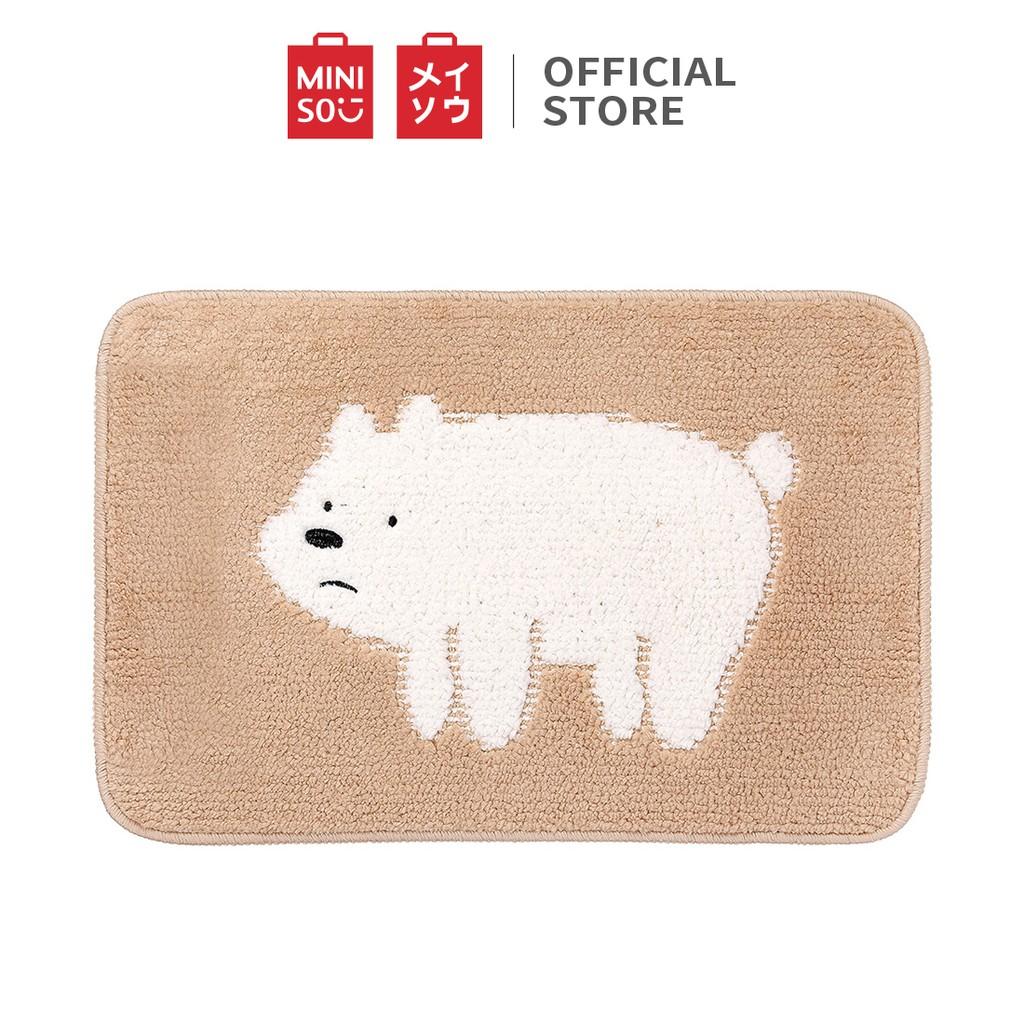 Thảm chân Miniso We Bare Bears - Cartoon (Hồng)