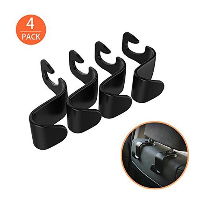 Bộ 4 Móc Nhựa Treo Đồ Gắn Lưng Ghế Xe Hơi Tiện Dụng