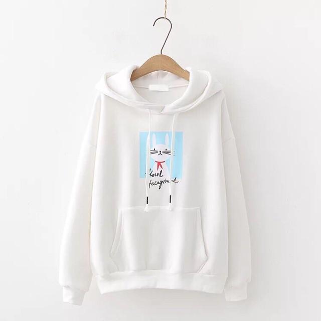 (Giá Sập Sàn) Áo Khoác Nỉ Hoodie H &amp; V Thời Trang Nữ Hình Cute mẫu nỉ mới nhất