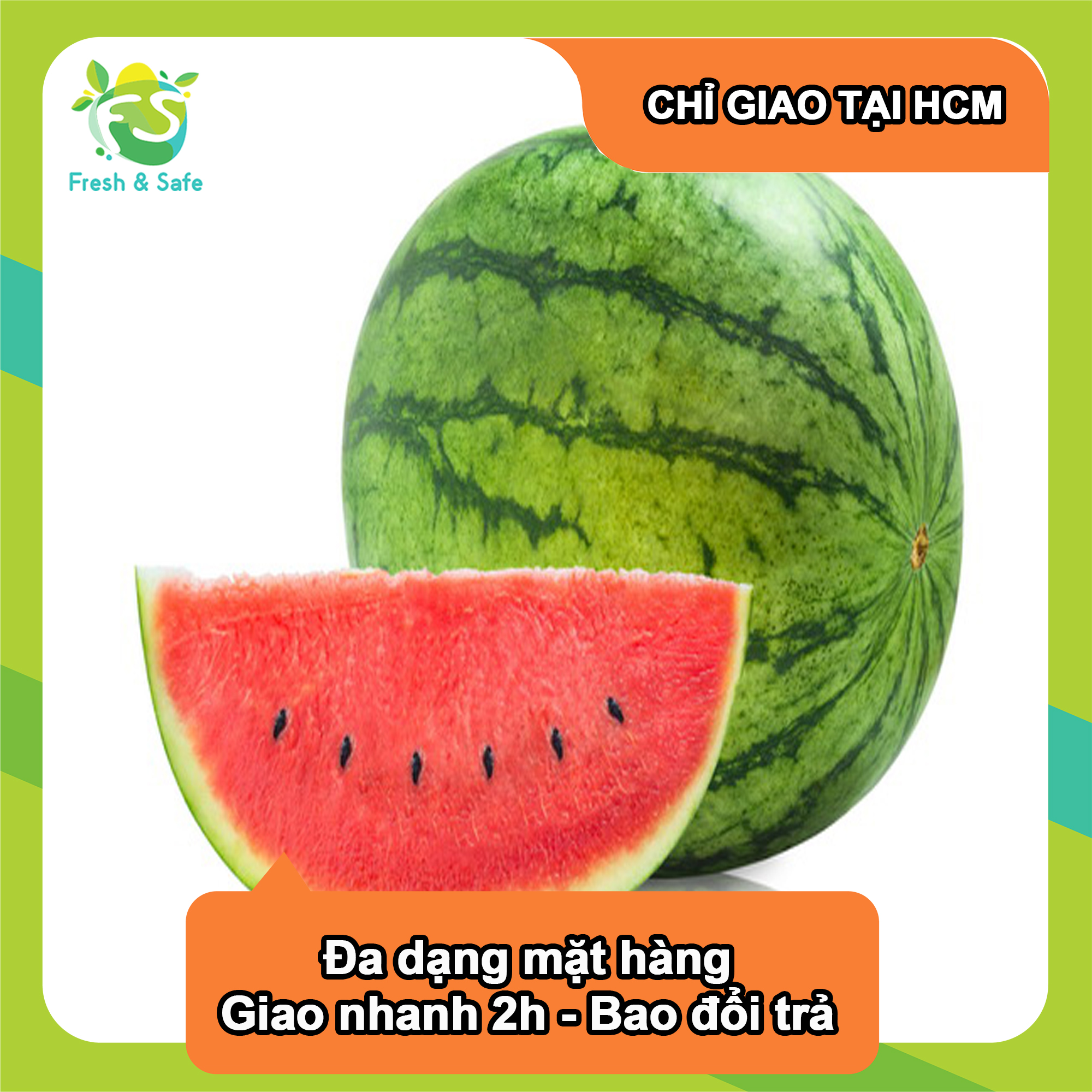 - Dưa hấu không hạt - trái 3.5KG