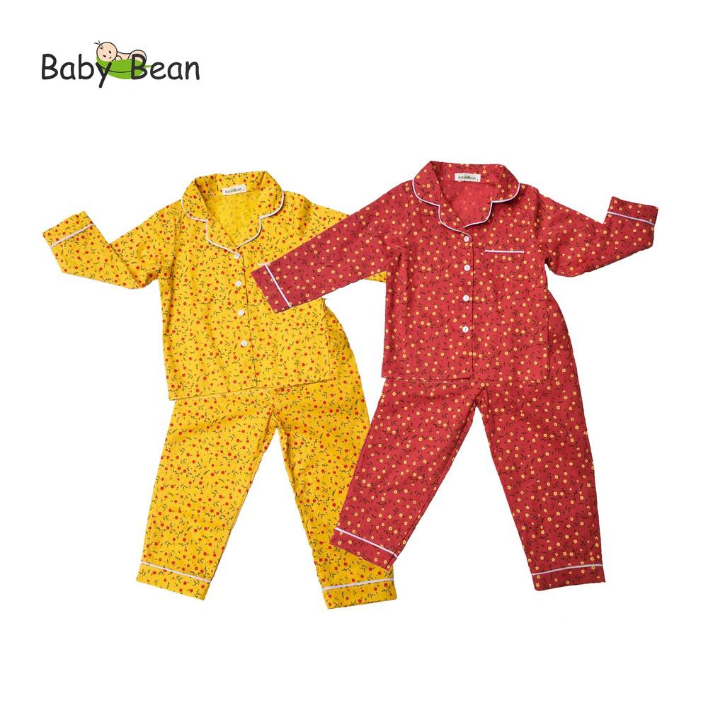 Đồ Bộ Pyjama Tay Dài Quần Dài bé gái BabyBean