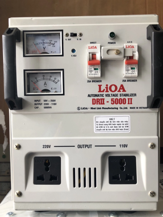 Ổn áp 1 pha LiOA DRI-5000 II NEW2020