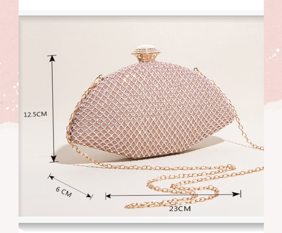 Clutch Classy cầm tay, đeo chéo hình cánh quạt xòe 23x6x12.5cm, nhiều màu thời thượng T1193