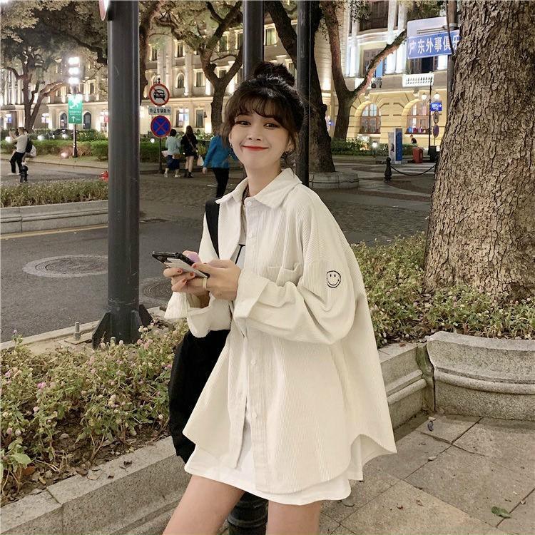 Áo Khoác Bomber Chất Nhung - Áo Bomber Nam Nữ Unisex Nhung Siêu Đẹp Phối túi thêu mặt cười dễ thương (có ảnh thật)