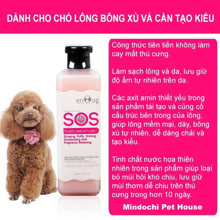 SỮA TẮM DƯỠNG LÔNG &amp; GIỮ MÀU LÔNG CHO CHÓ MÈO - SOS