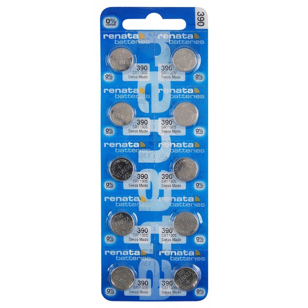 Pin đồng hồ Thụy Sỹ RENATA 390 / SR1130SW oxide bạc Made in Swiss