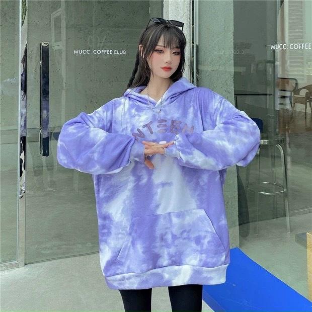 Áo Khoác Hoodie Nam Tuổi Teen Loang Màu Cưc Hot Chất Thun Nỉ Ngoại Không Nhăn Cao Cấp - MC82