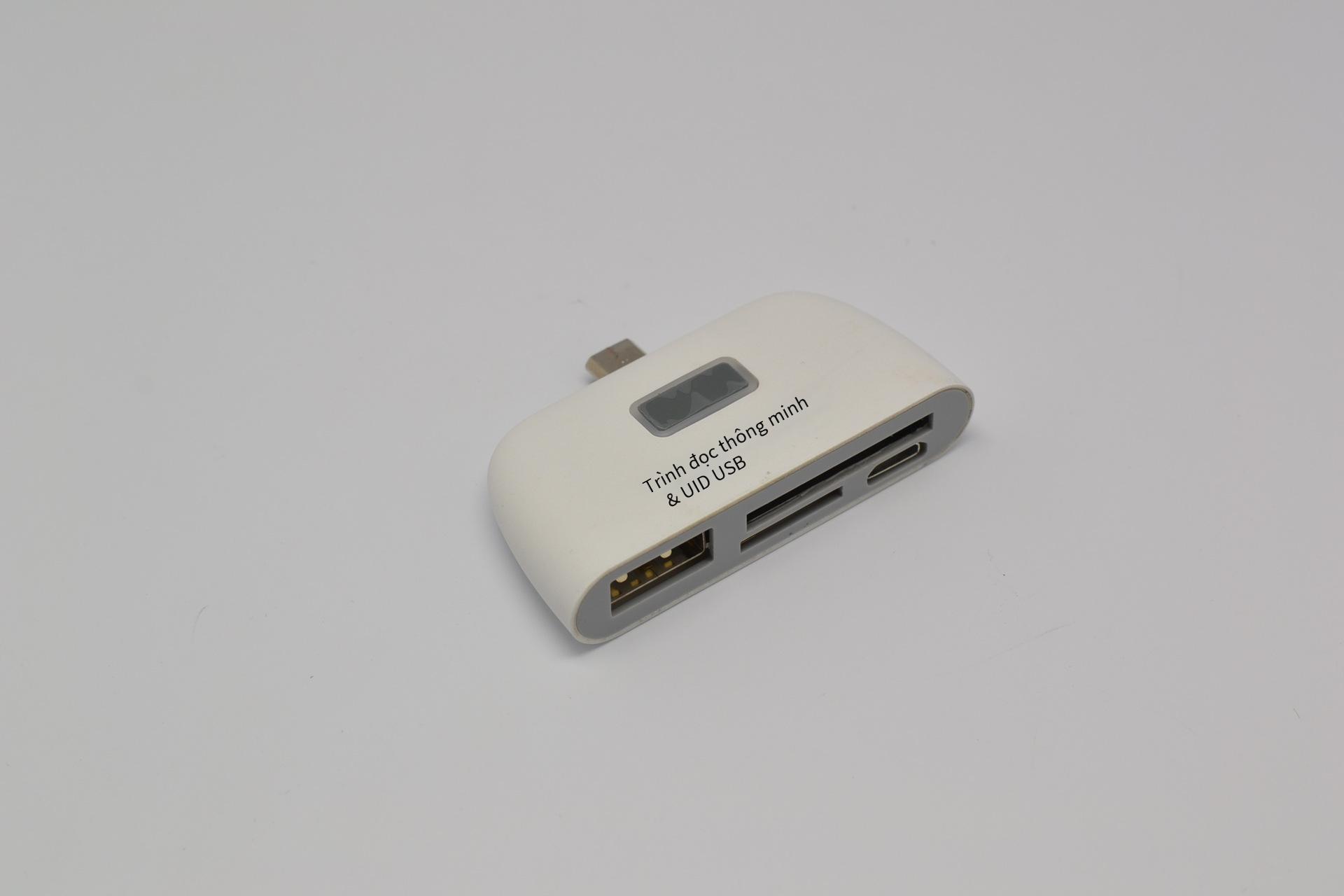 Đầu đọc thẻ điện thoại di động micro USB thuận lợi nhất 4 trong một điện thoại di động otg đầu đọc thẻ SD TF chuột đĩa U mở rộng đa chức năng