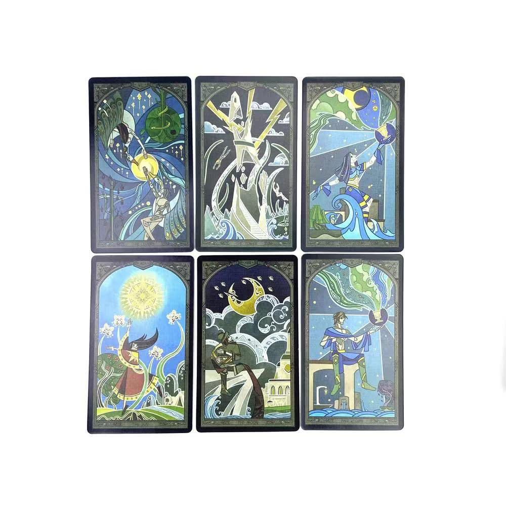 [Size Gốc] Bộ bài Broken Mirror Taroth 5Th 78 lá 7x12 cm đá thanh tẩy
