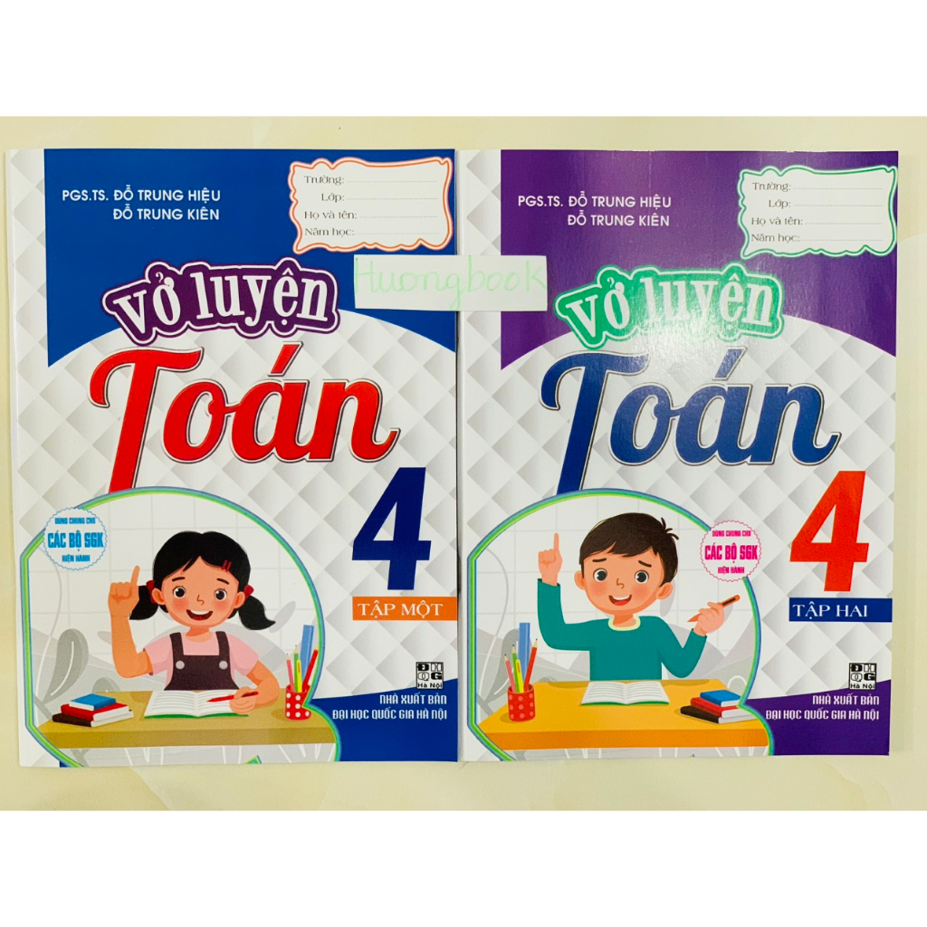 Sách - Combo Vở Luyện Toán 4 - Tập 1 + 2