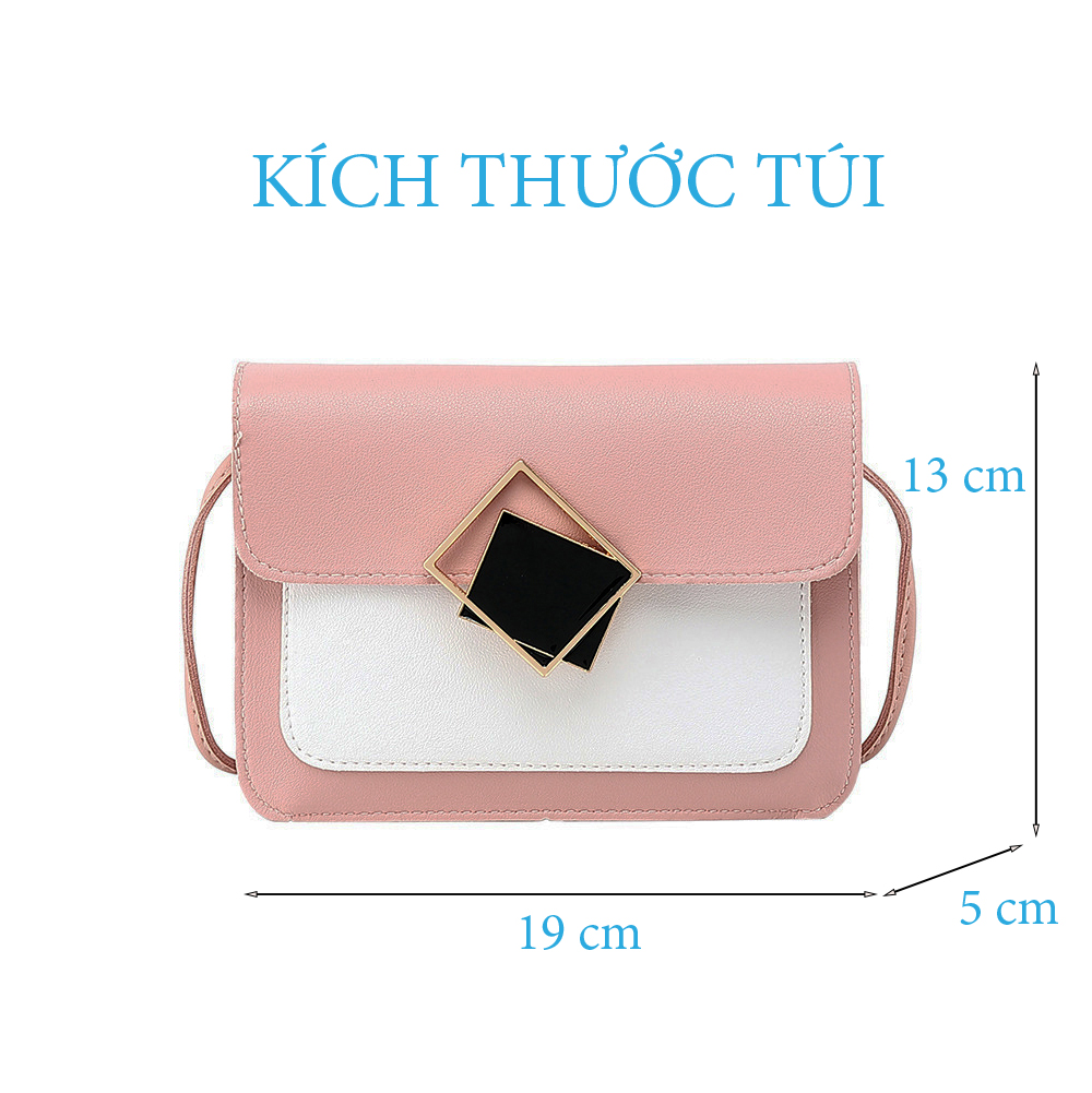 Túi Đeo Chéo Nữ Thời Trang Mới T67 Khóa Vuông