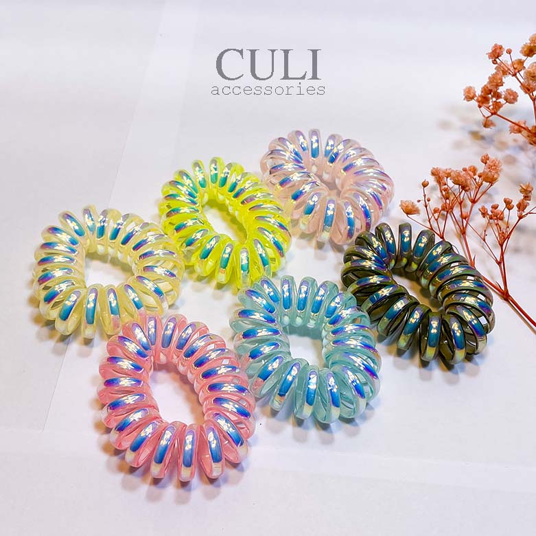 Cột tóc lò xo xoắn nhiều màu xinh xắn - Culi accessories