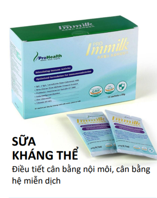 Sữa PROIMMILK HỘP 15 GÓI - BỔ SUNG DINH DƯỠNG CHO CƠ THỂ