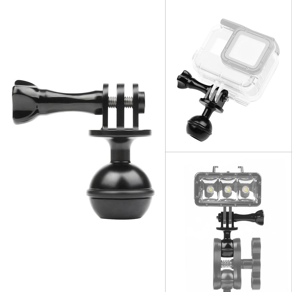 Giá đỡ đầu chân máy bằng hợp kim nhôm có bu lông dài cho GoPro Hero 7 6 5 cho SJCAM Xiaomi Yi 4K EKEN H9 H9R để lặn