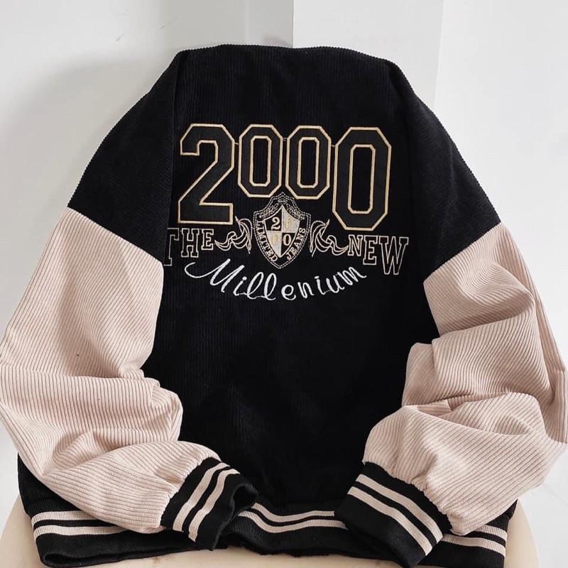 Áo bomber 2000 ảnh thật unisex