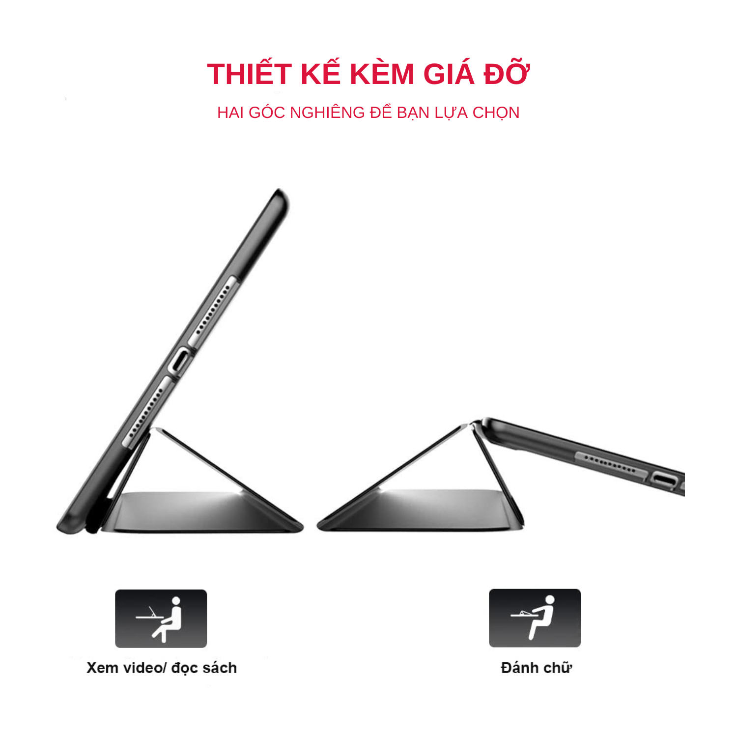 Bao Da Case Cover Dành Cho iPad Mini 6/ iPad Pro 11 inch/ iPad Air 4/ iPad Pro 12.9 inch Có Khe Cắm Apple Pencil - Hàng Chính Hãng Tamayoko