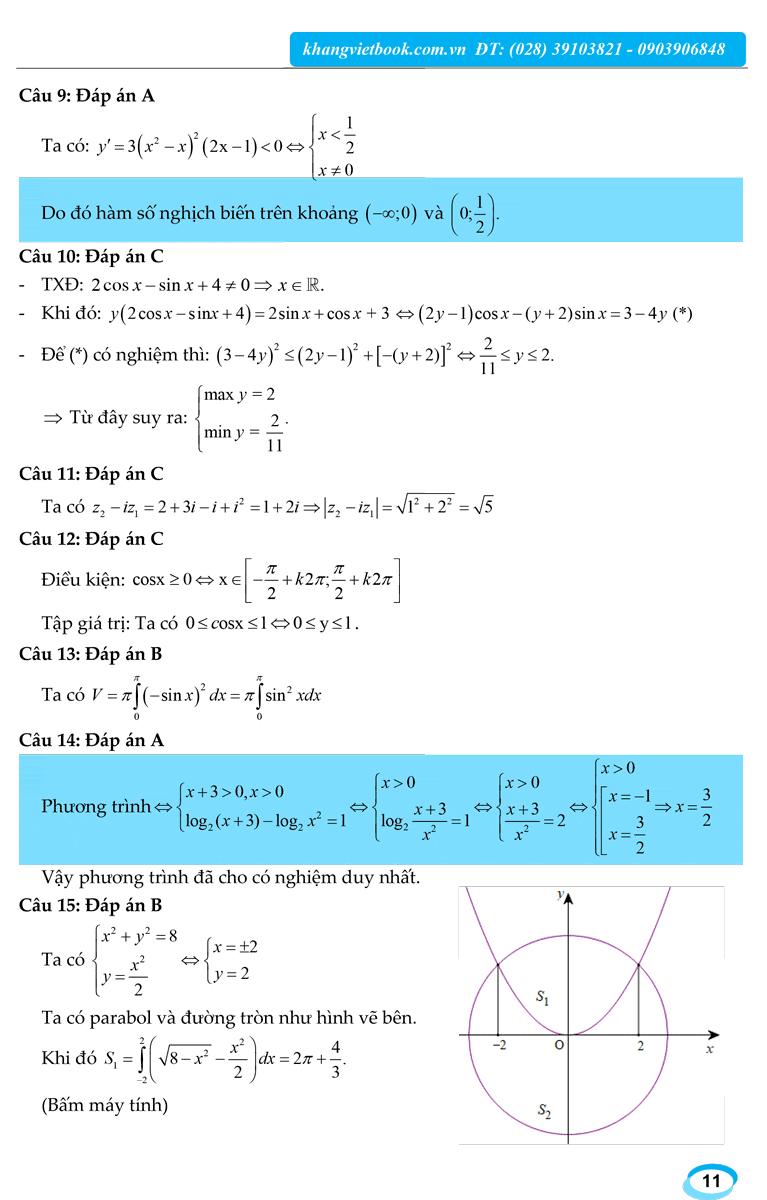 Ôn Luyện Đề Thi Mẫu THPT Quốc Gia 2019 Toán