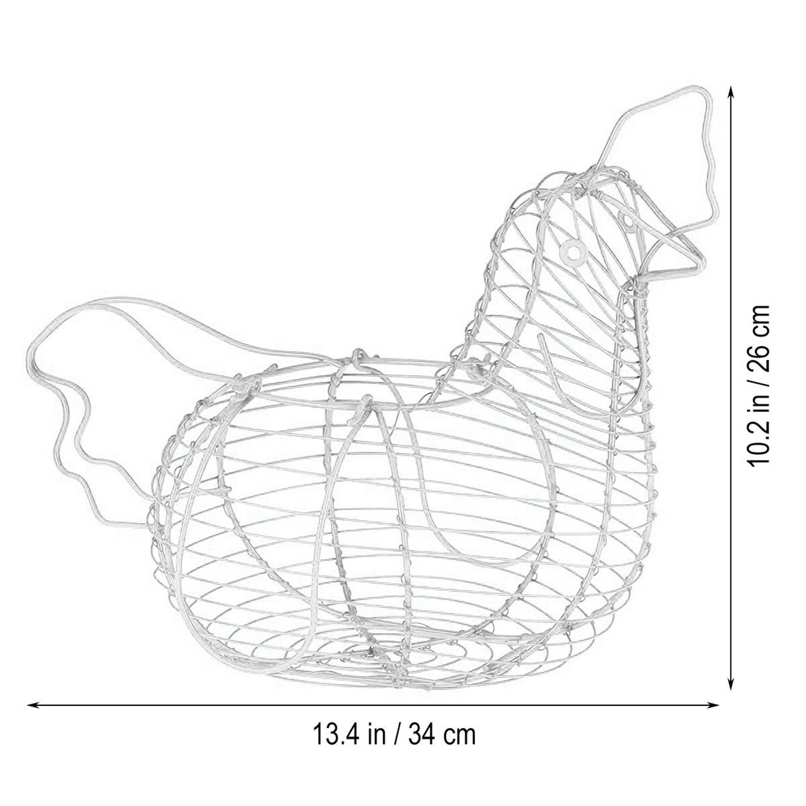 White Egg Basket Multifunctional Metal Egg Holder Distribution Basket Storage Shelf Egg Stand Rack Decoration Home Kitchen Organizer