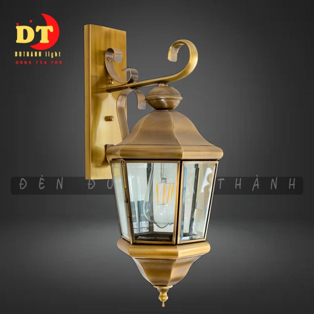 Đèn tường đồng kính ngoài trời cao cấp,sang trọng HTLQ DTK