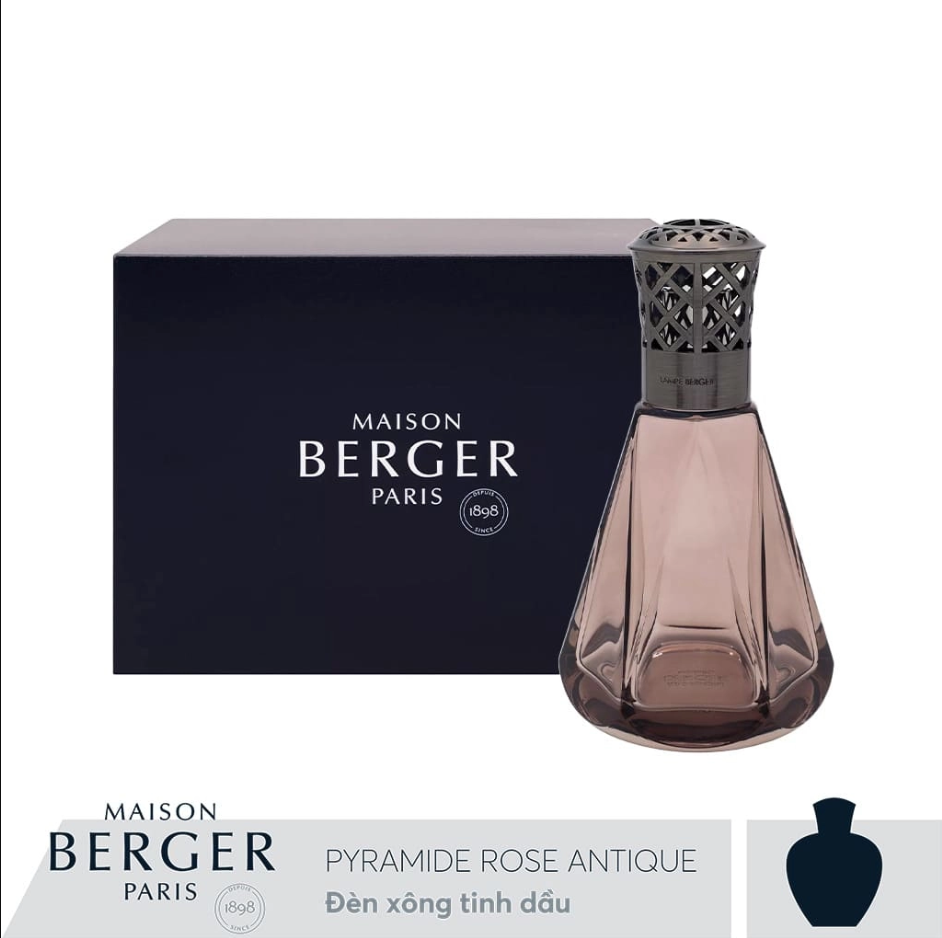 Maison Berger - Đèn xông tinh dầu Pyramide Rose Antique - 250ml