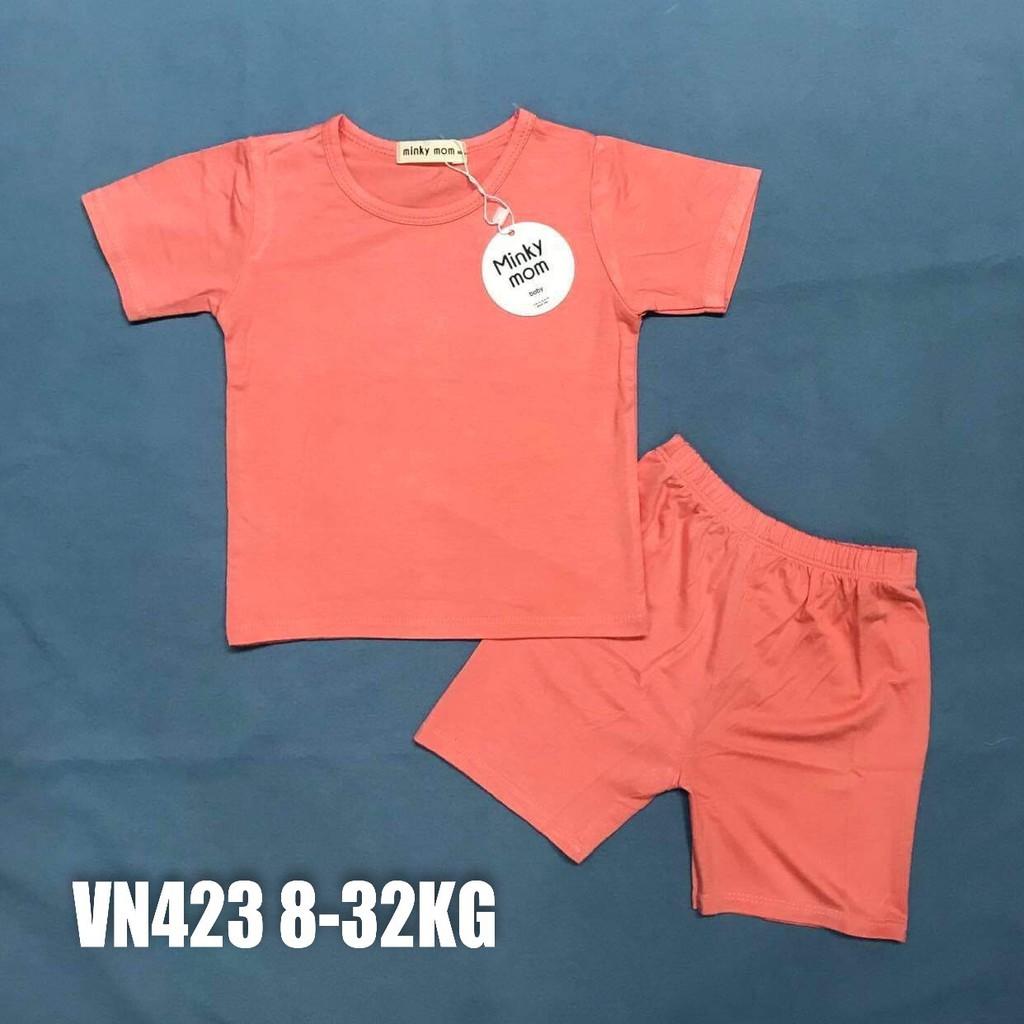 Bộ Minky Mom Cộc Tay, Ngắn Tay. Bộ Mimky Mom siêu mềm mịn mát cho bé trai bé gái, Size Từ 80-150(8-32KG)