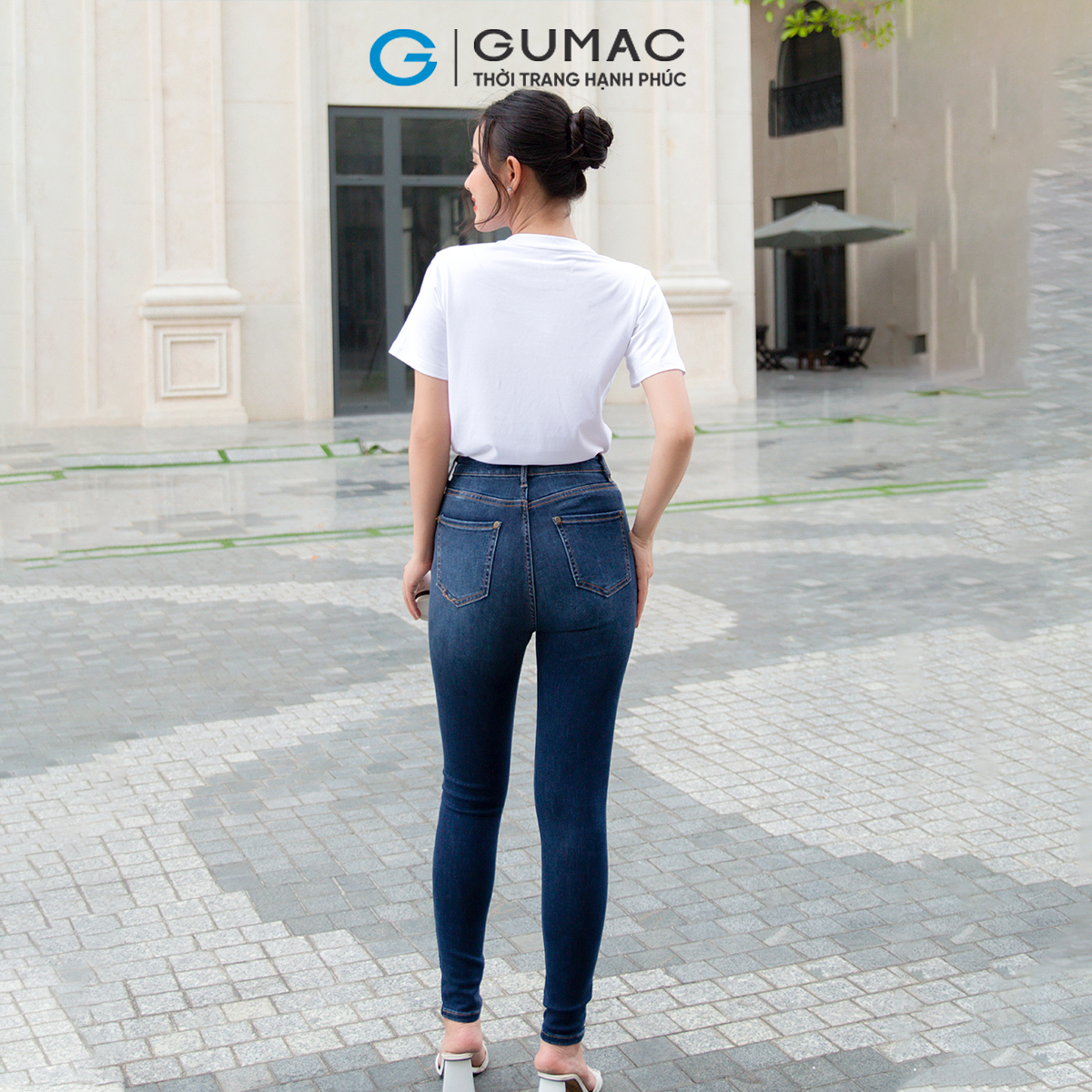 Quần Jeans nữ skinny tôn dáng trẻ trung năng động GUMAC QJD09041