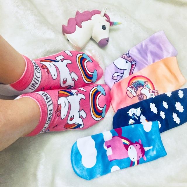 Tất Cổ Ngắn Trẻ Em Họa Tiết UNICORN