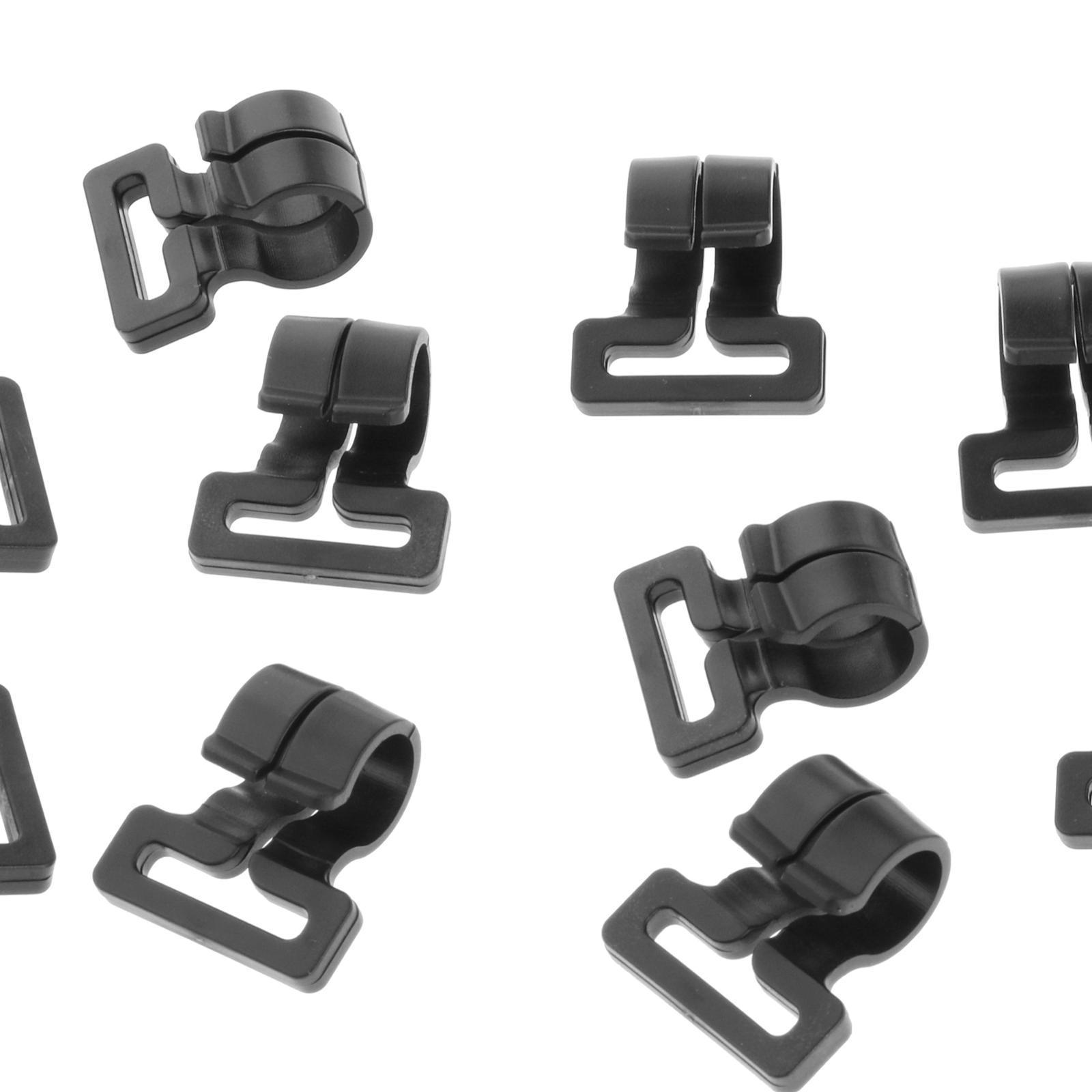 2-3pack 10x Camping Tent Pole Hook Awning Hooks Travel Nylon Set High Quality