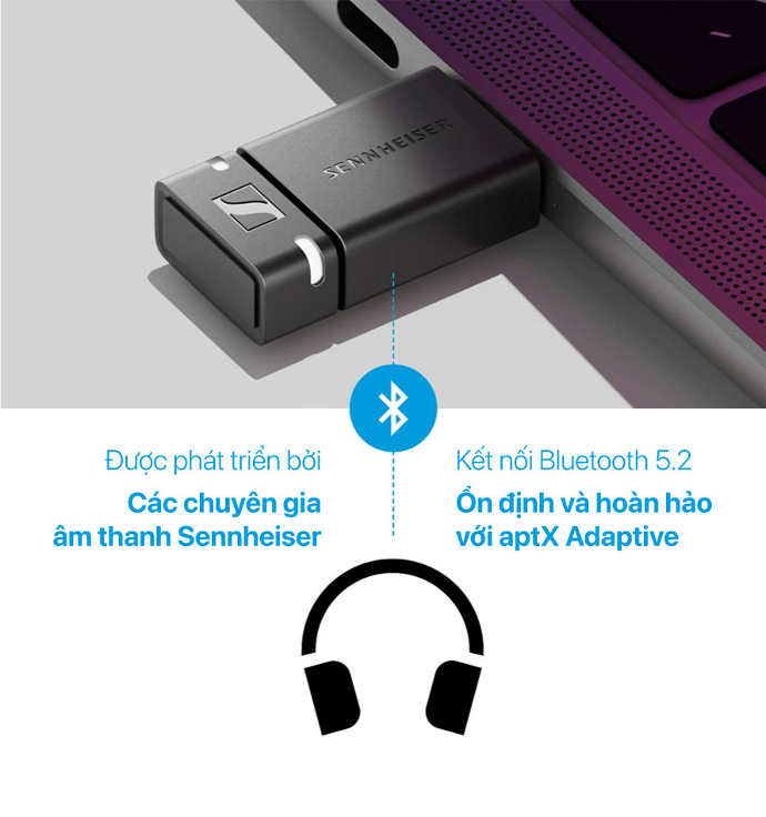 Bộ chuyển đổi Bluetooth SENNHEISER BTD 600 - HÀNG CHÍNH HÃNG