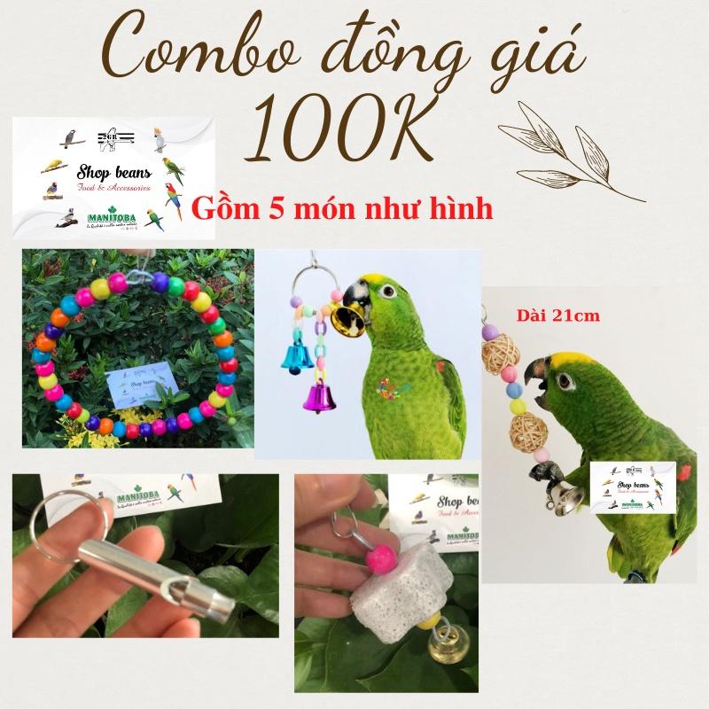 Combo đồng giá 100k đồ chơi cho vẹt