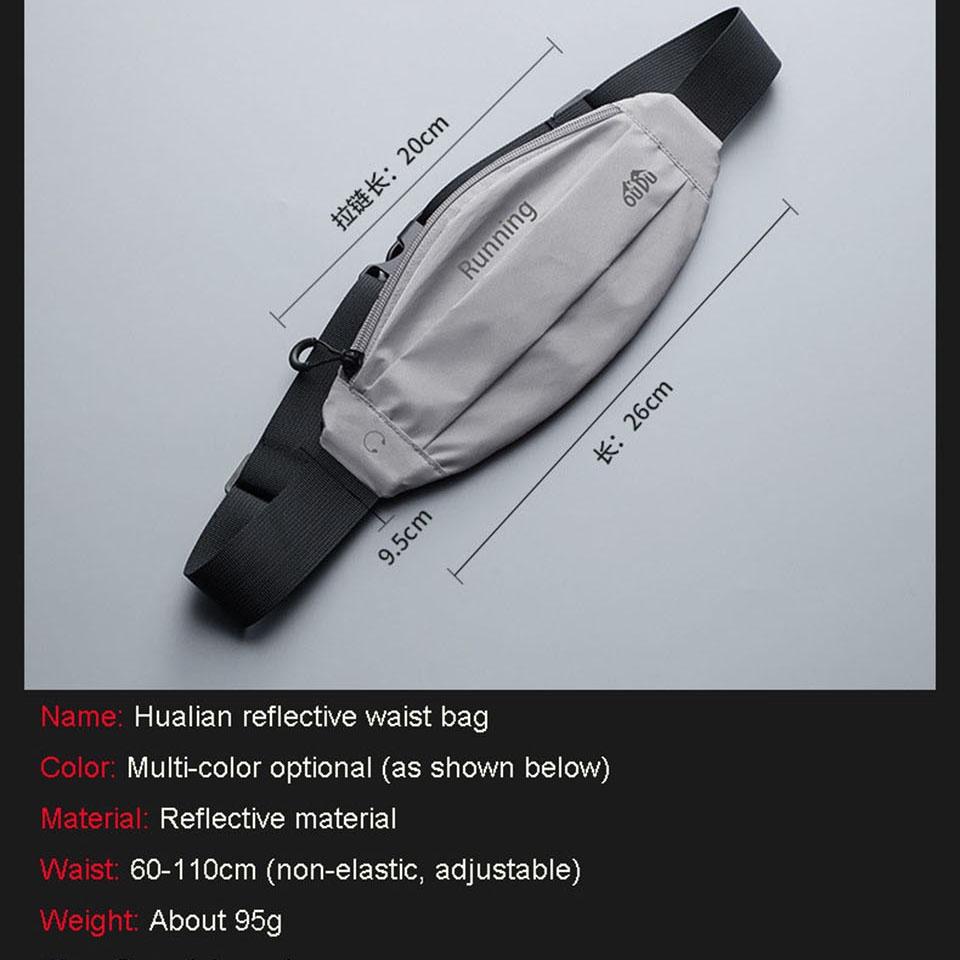 Túi đeo hông đựng điện thoại chống thấm nước màu phản quang tiện dụng cho nam và nữ
