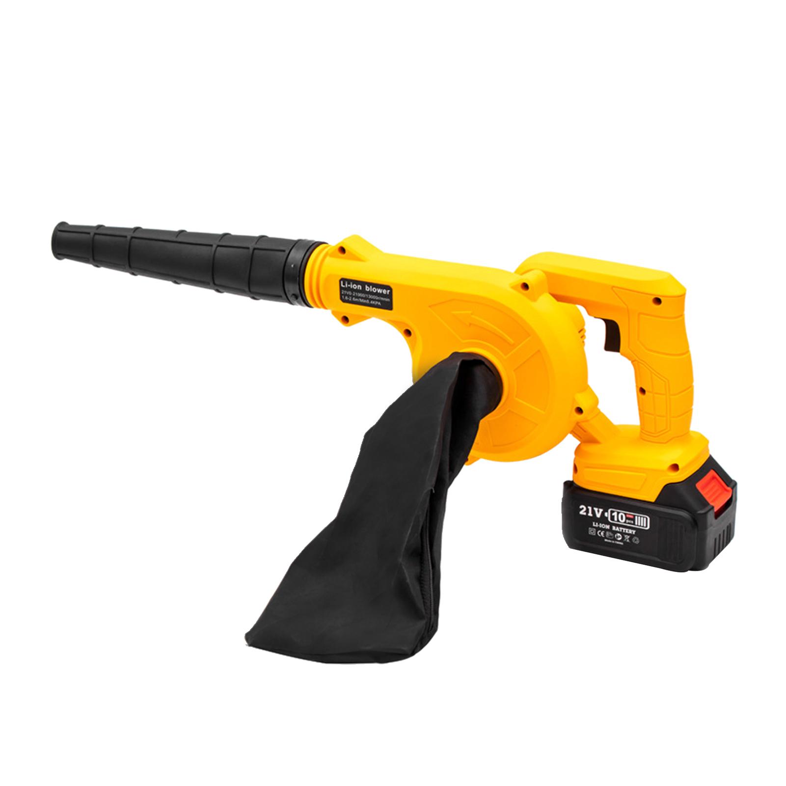 21V Rechargeable Lithium Electric Blower 3000mAh Lithium Cordless Leaf Blower Large Power Industrial Small Dust Blowing Machine for Snow Leaf Cleaning