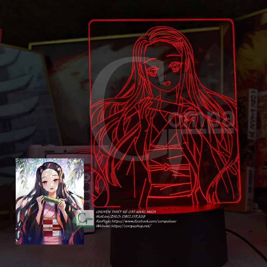Đèn Ngủ Kimetsu No Yaiba Nezuko Kamado Type 04 AKNY1204 16 MÀU TUỲ CHỈNH