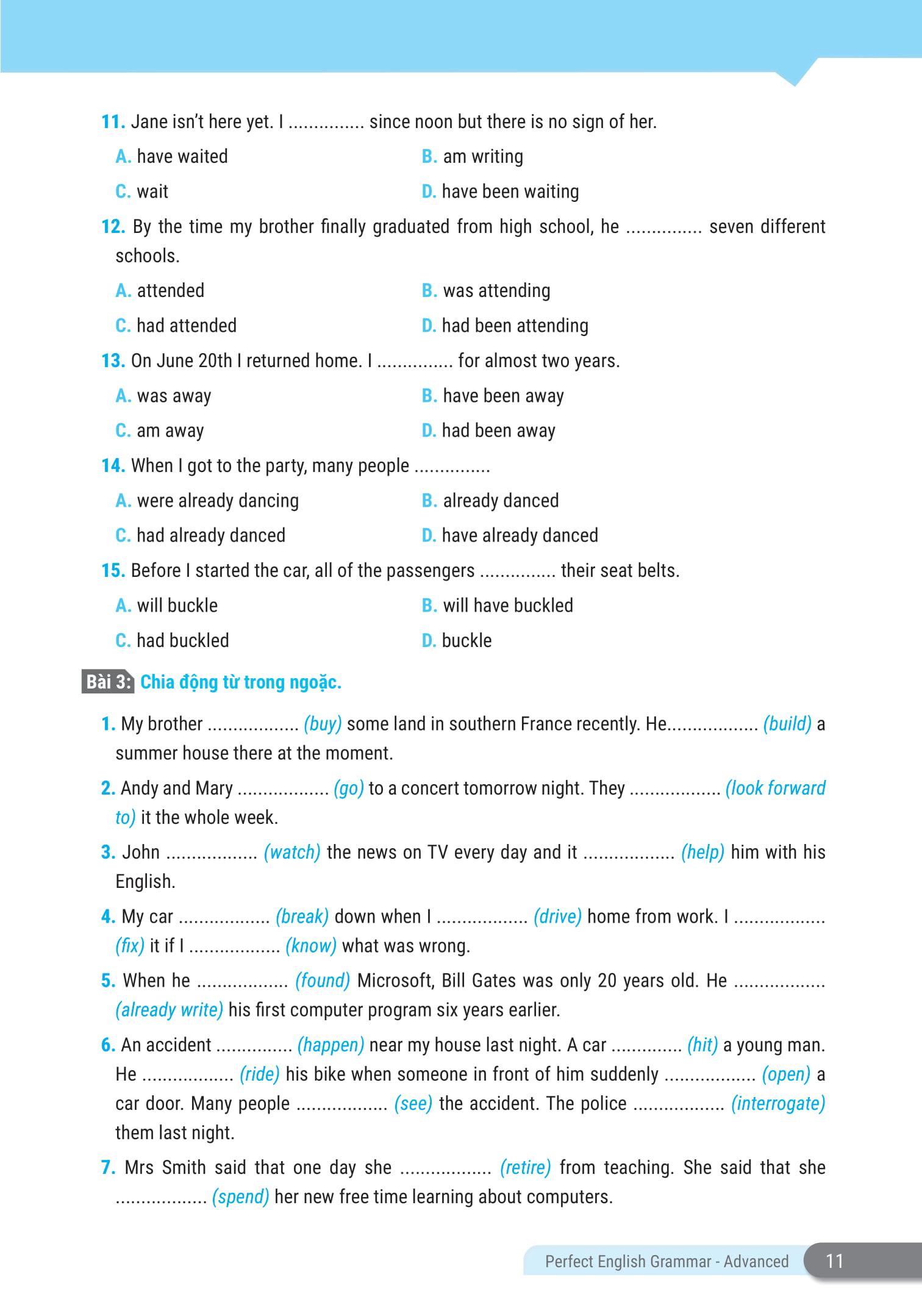 Sách Perfect English Grammar - Cẩm Nang Tự Học Toàn Diện Ngữ Pháp Tiếng Anh - Advanced